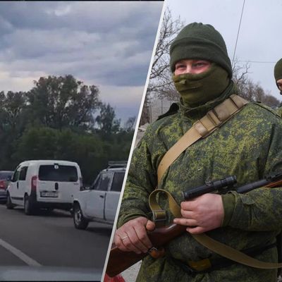 Черга понад 400 машин: на блокпосту окупантів у Василівці росіяни не пропускають цивільних